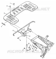 HINTER RACK MOUNTING XPRESS 300 W97CA28C and  XPRESS 400L W97CA38C (4939603960A006)