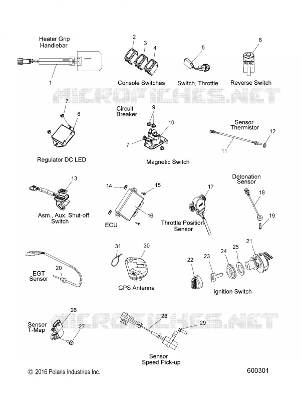 SWITCHES, SENSOREN AND COMPONENTS