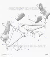 SUSPENSION, A-ARM AND STREBE MOUNTING