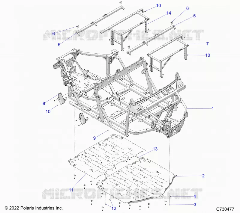 CHASSIS, MAIN FRAME AND SKID PLATES