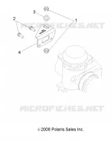 MOTOR, VERGASER BRACKET