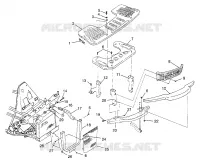 FRONT RACK   Stoßfänger Montage (400) XPRESS 400 W969540 (4935923592A011)