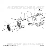 ENGINE, FAN COVER AND ABSCHIRMRAHMEN COMP