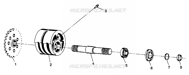 SPANNER VORNE ASSEMBLY 6X6 350L W938739 (4924062406013A)