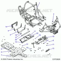 CHASSIS, MAIN FRAME AND SKID PLATES