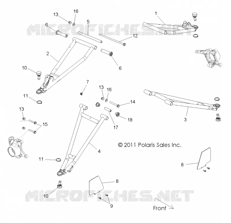 FRONT SUSPENSION CONTROL ARMS