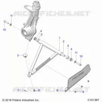 SUSPENSION, A-ARM AND STREBE MOUNTING -A19SDA57R1/SDE57R1 