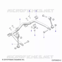 SUSPENSION, FRONT STABILISATORSTANGE