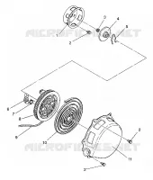 RÜCKZUG ANLASSER ASSEMBLY STARLITE/0933427 (4922972297042A)