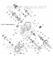 ANTRIEB, MAIN GETRIEBEGEHÄUSE INTERNALS 1