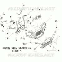 FRONTSTOSSSTANGE AND MOUNTING