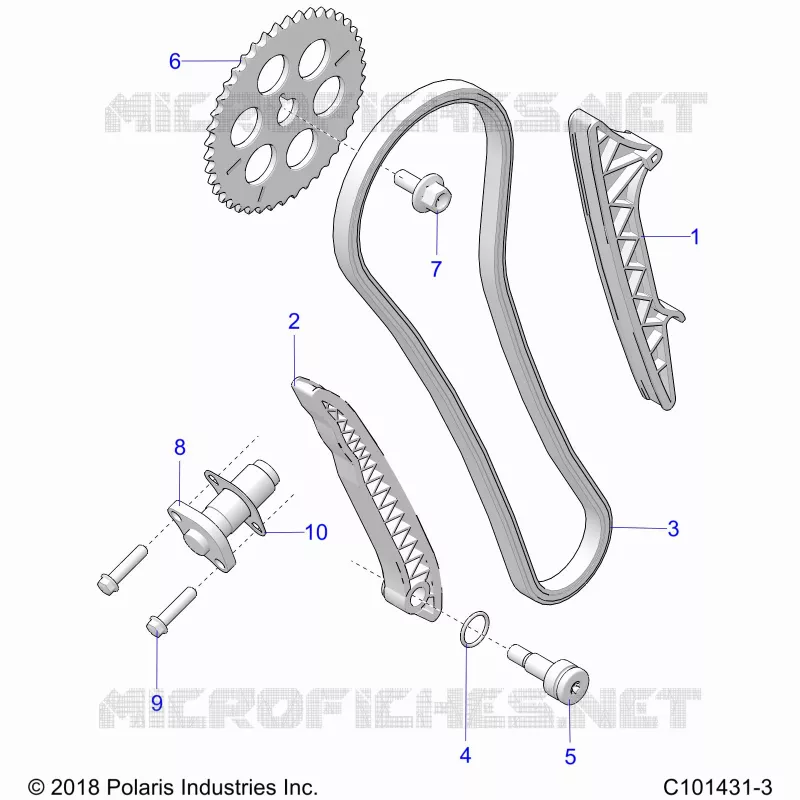 CAM CHAIN AND TENSIONER