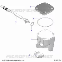 LENKUNG, CONTROLS, THROTTLE ASM. AND CABLE