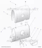 ENGINE, ABGASSYSTEM, SILENCER AND RELATED
