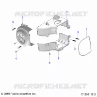 ENGINE, FAN COVER AND ABSCHIRMRAHMEN