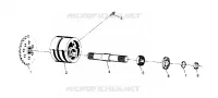 SPANNER VORNE ASSEMBLY SPORTSMAN 4X4 W948040 (4926842684B002)