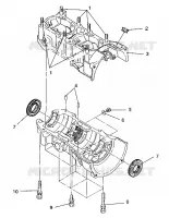 CRANKCASE ASSEMBLY 500 EFI/0930674 AND  500 EFI SKS/0930574 (4922962296029A)