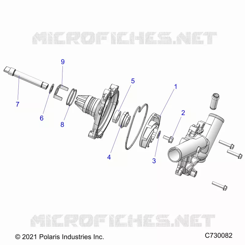 MOTOR, WATERPUMP ASSEMBLY