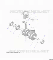 ENGINE, PISTON AND KURBELWELLE