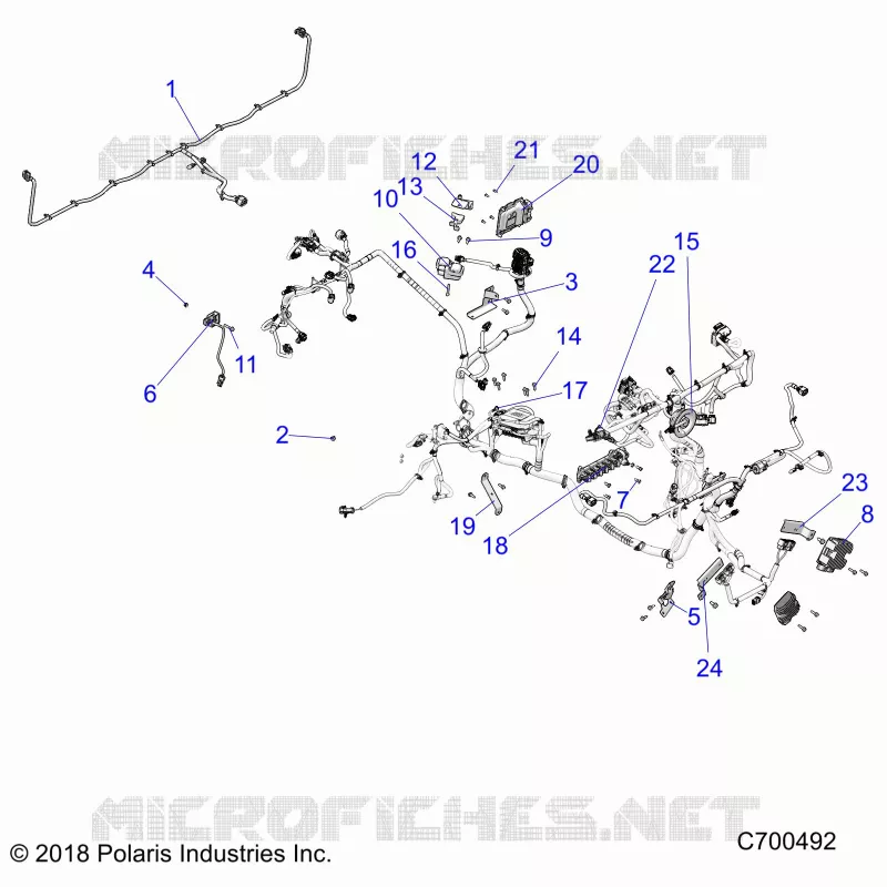 KABELSTRANG COMPONANTS- R19RSE99/A (C700492)