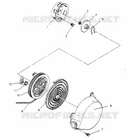 RÜCKZUG ANLASSER ASSEMBLY RXL TOURING 0950869 (4928982898D003)