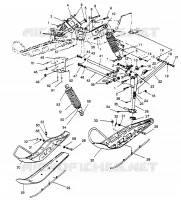 FRONT SUSPENSION AND SKI 500 EFI SKS 0962574, 500 EFI RMK 0962974, AND EURO (4931983198B001)