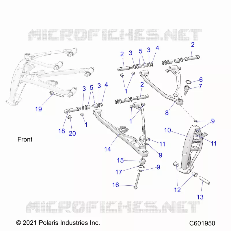 SUSPENSION, CONTROL ARMS, and SPINDLE