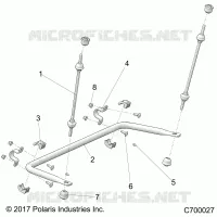 SUSPENSION, REAR STABILISATORSTANGE