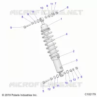 SUSPENSION, FRONT SHOCK MOUNTING