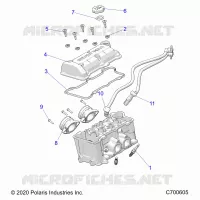 ENGINE, THROTTLE BODY AND VENTILDECKEL
