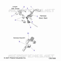 ELEKTRIC, WIRE HARNESS, HOOD, ELEC. START