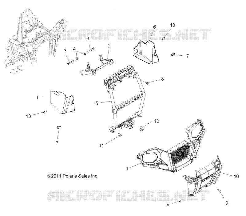 FRONTSTOSSSTANGE AND MOUNTING