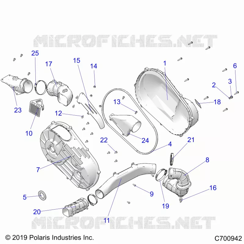 ANTRIEB, CLUTCH COVER AND DUCTING