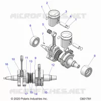 ENGINE, PISTON AND KURBELWELLE