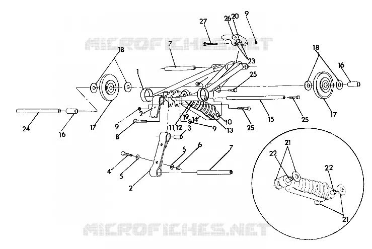 FRONT Drehmomentarm  440 XCR (4921352135027A)