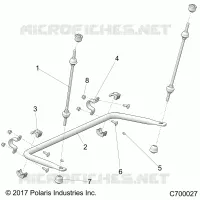 SUSPENSION, REAR STABILISATORSTANGE