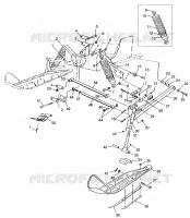 FRONT SUSPENSION AND SKI
