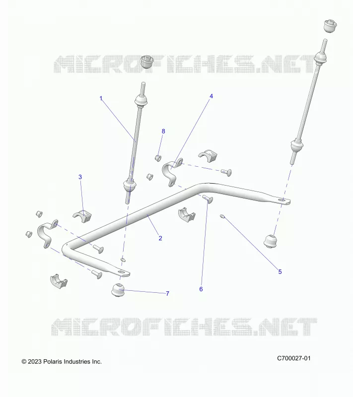 SUSPENSION, REAR STABILISATORSTANGE