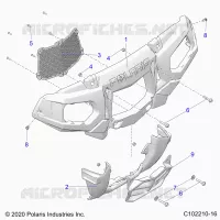 FRONTSTOSSSTANGE AND MOUNTING