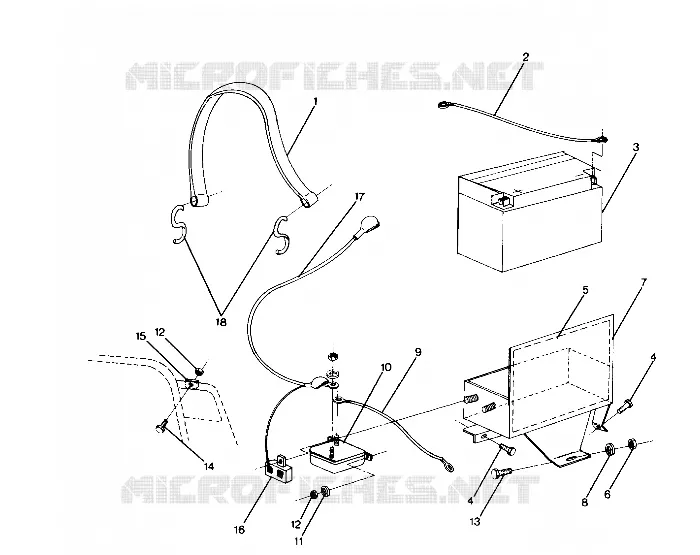 ELECTRIC START COMPONENTS  Trail ES and Deluxe (4915441544021A)