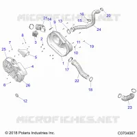 DRIVE TRAIN, CLUTCH COVER AND DUCTING