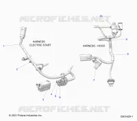 ELEKTRIC, WIRE HARNESS, HOOD, ELEC. START