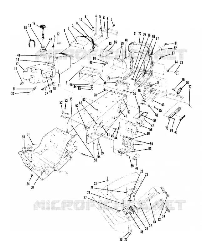 CHASSIS AND SITZ ALL NORWEGIAN INDY MODELS (4914521452005A)