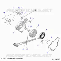 ENGINE, STATOR AND FLYRAD