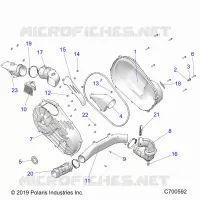 DRIVE TRAIN, CLUTCH COVER AND DUCTING