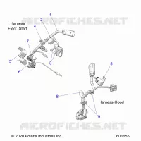ELEKTRIC, WIRE HARNESS, HOOD, ELEC. START