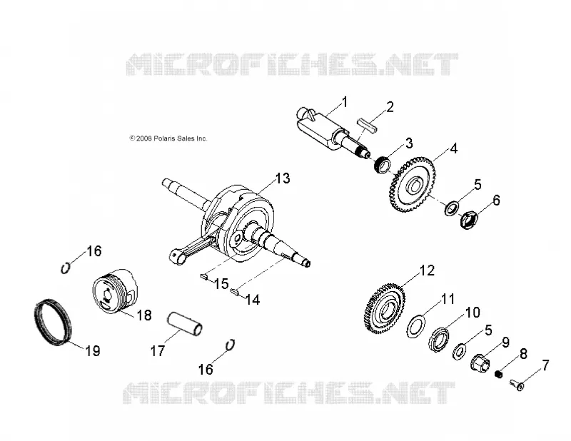 MOTOR, KURBELWELLE AND KOLBEN