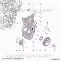 MOTOR, FRONT COVER ASSEMBLY