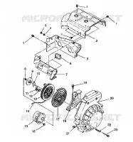 Gebläsegehäuse   RÜCKSTOSS ASSEMBLY LITE/0933433 and  LITE DELUXE/0933431 (4922972297040A)