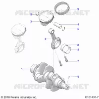 ENGINE, KURBELWELLE AND PISTON